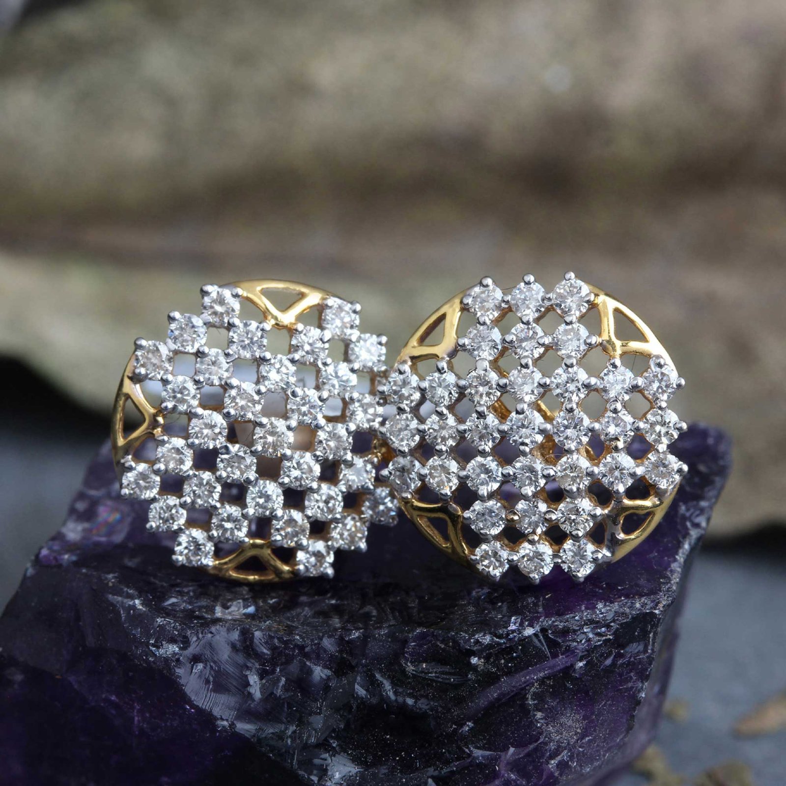 Beautiful Small Diamond Earrings
