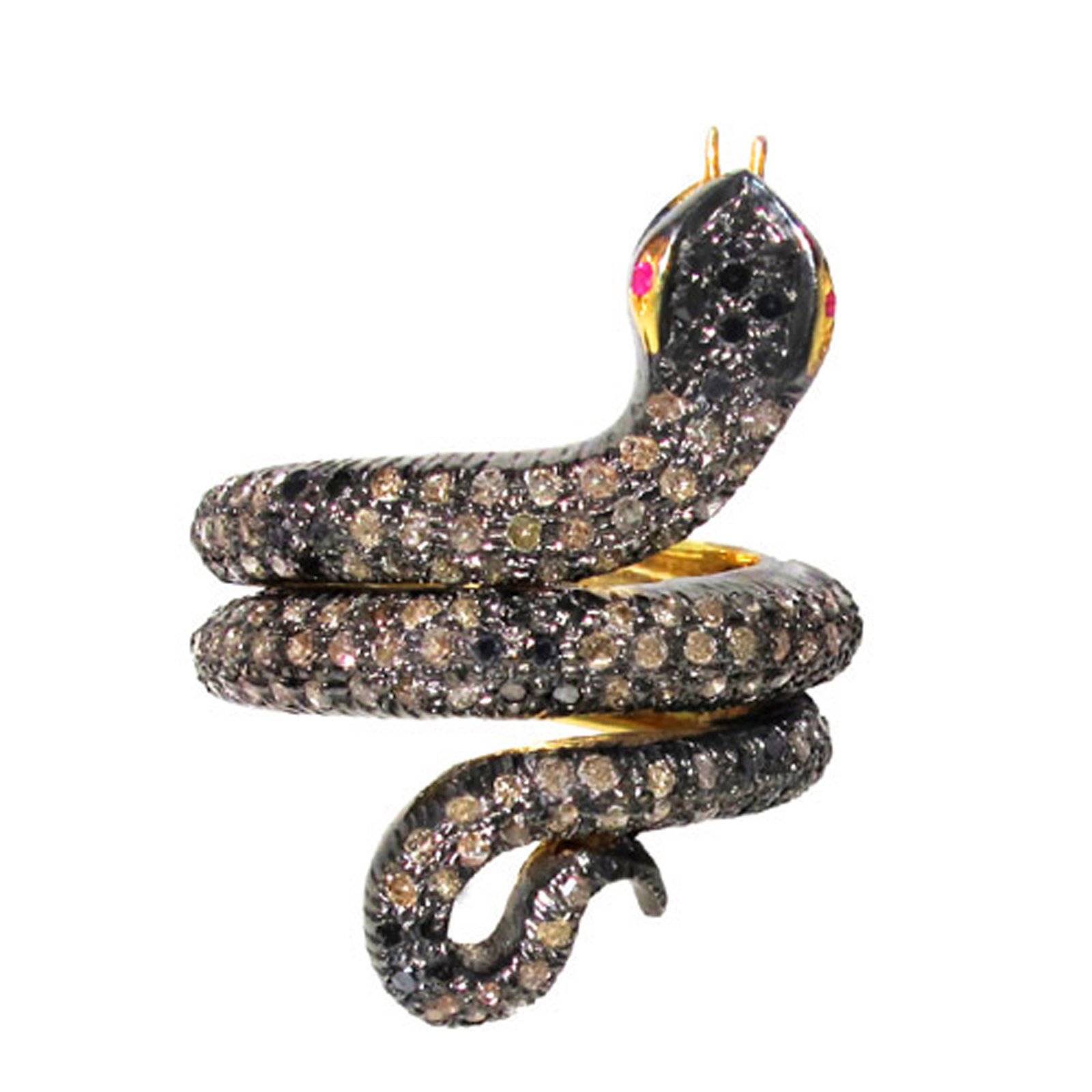 Spiral snake vintage ring jewelry