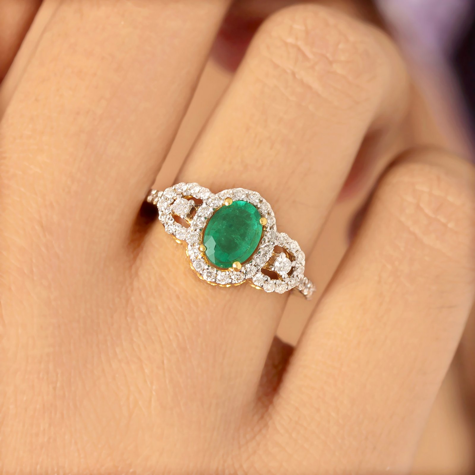Ring- Gold, Diamond, Emerald