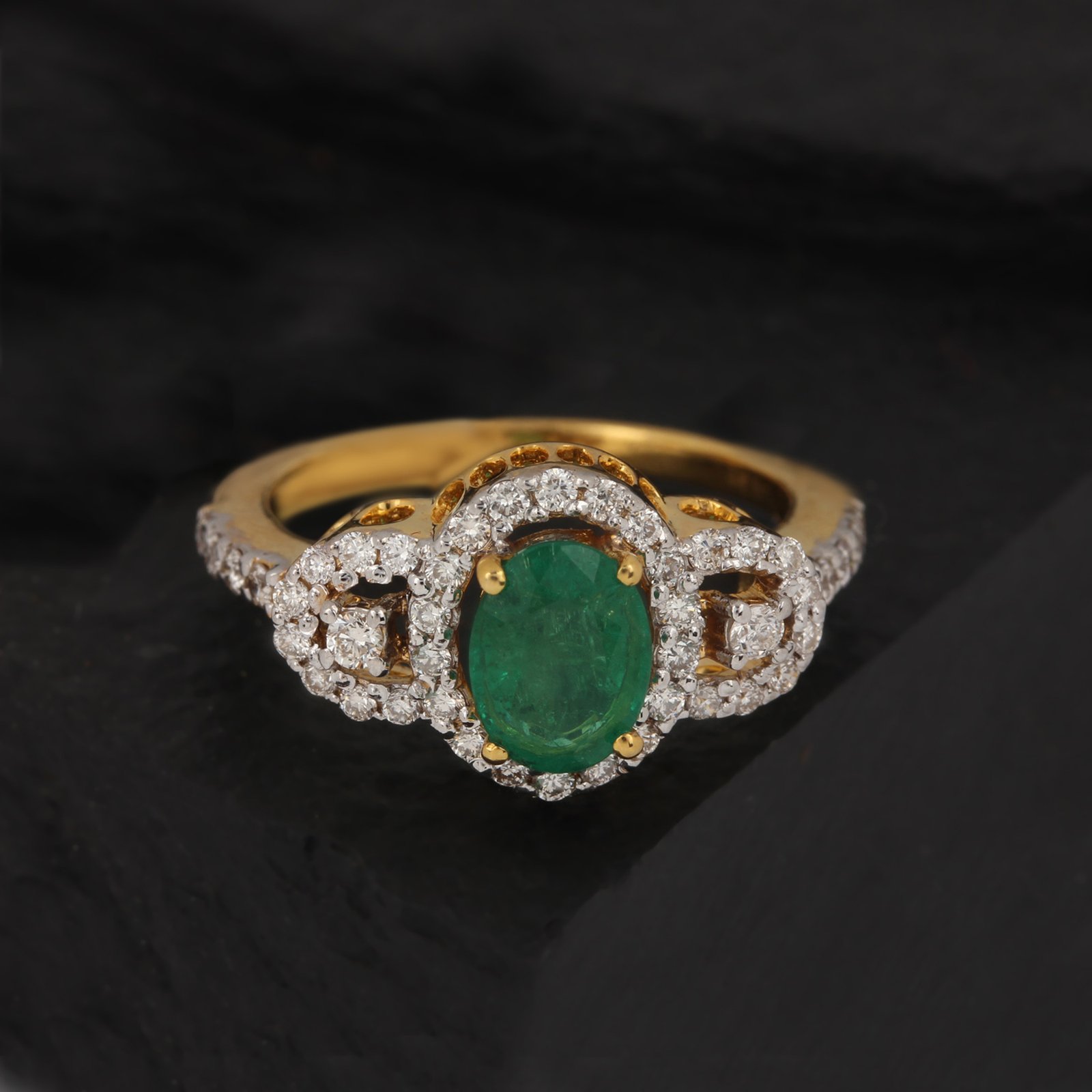 Ring- Gold, Diamond, Emerald