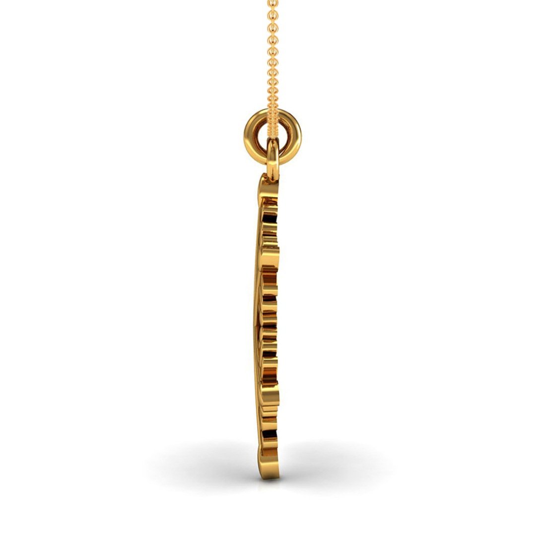 Solid gold kids pendant