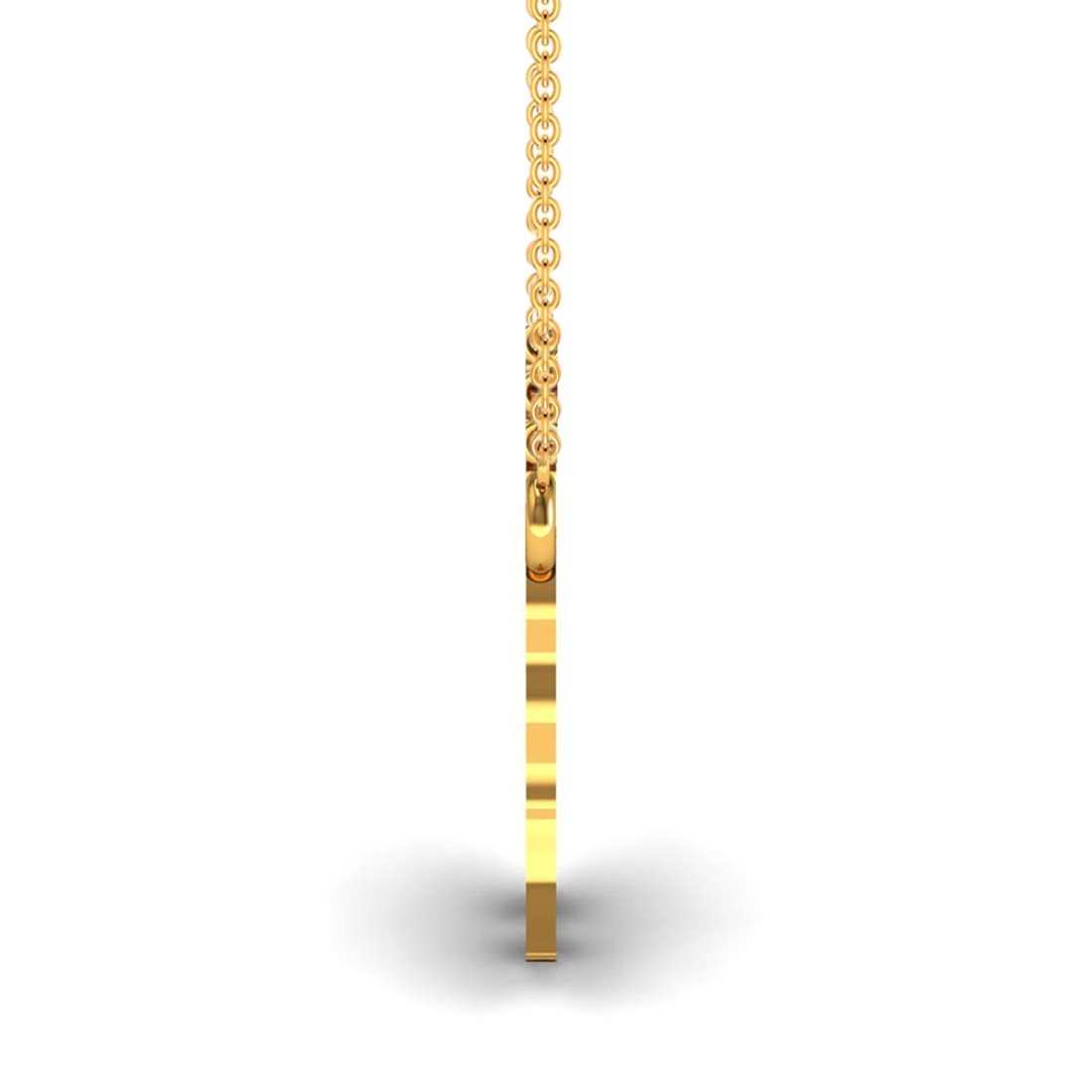 Giraffe shape gold pendant, 18k gold kids jewelry